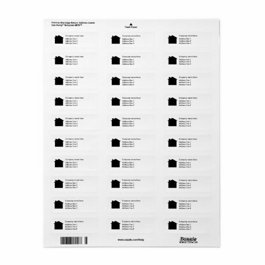 Etiquetas de la plantilla de la dirección del