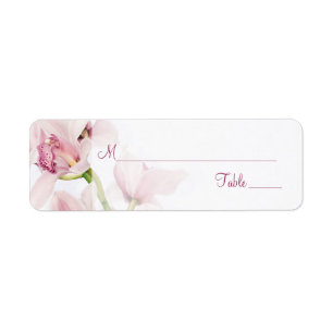 Etiquetas de la tarjeta del Boda de orquídeas de c