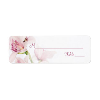 Etiquetas de la tarjeta del Boda de orquídeas de c