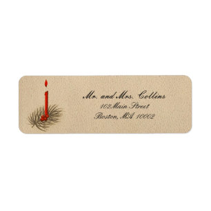 Etiquetas de la vela del navidad