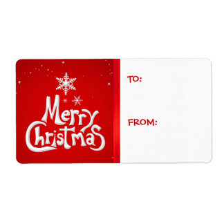 Etiquetas de las etiquetas de regalo de navidad