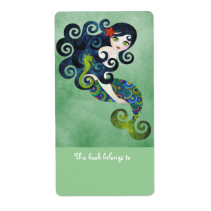 Etiquetas de las placas de Aquamarine Mermaid