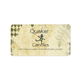 Etiquetas de las velas de Quaker