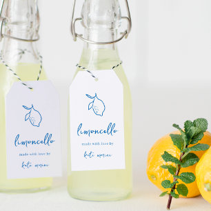 Etiquetas de Limoncello manuscritas Dolce Vita
