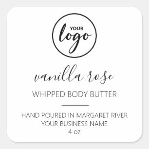 Etiquetas de logotipo de la mantequilla de cuerpo 