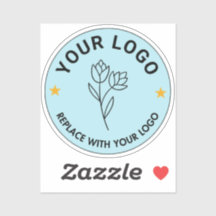 Etiquetas de logotipo personalizadas para cortar e