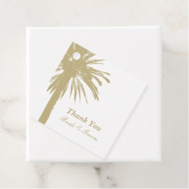 Etiquetas de los favores de boda para el destino d