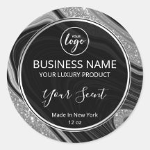 Etiquetas De Mantequilla De Cuerpo Negro Y Plata D