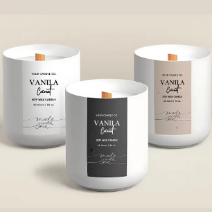 Etiquetas de Marca de Velas Verticales