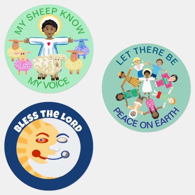 Etiquetas de mensajes cristianos (Grupo)