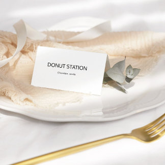 Etiquetas De Mesa Para Buffet De Caligrafía Elegan