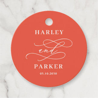 Etiquetas de moda caligrafía de matrimonio favorit