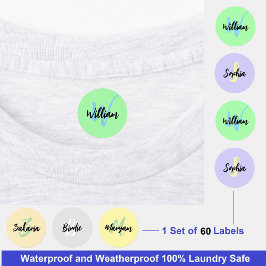 Etiquetas de monograma impermeables múltiples | Ro