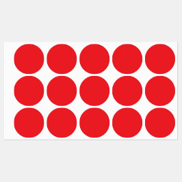 Etiquetas de Monograma Rojo Personalizadas