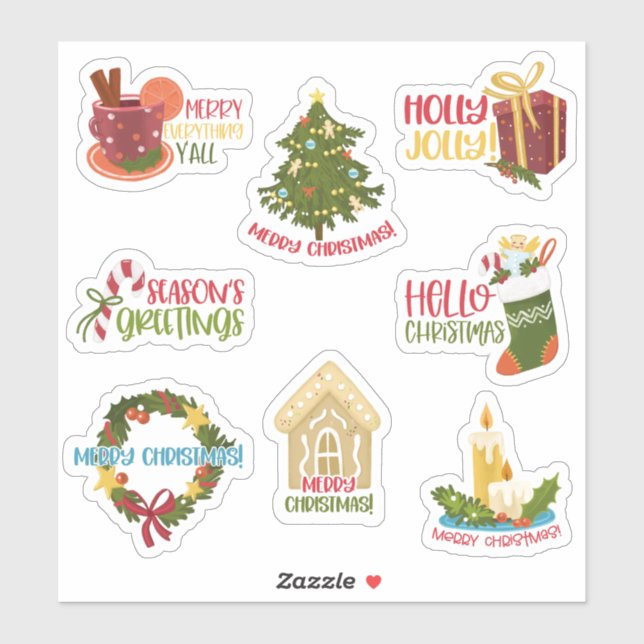 Etiquetas de Navidad (Hoja)