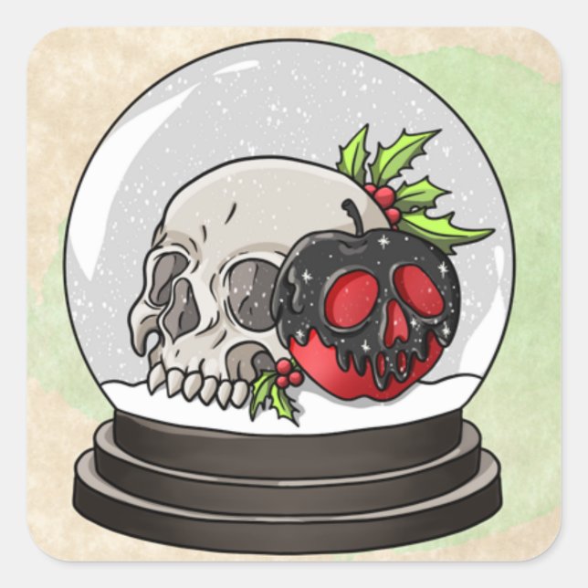 Etiquetas de Navidades de Merry Scary (Anverso)