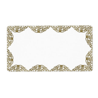 Etiquetas de Navidades Swirl Gold Onament
