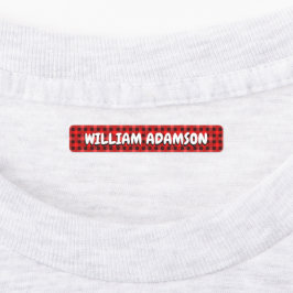 Etiquetas De Nombre A Prueba De Agua De Tela Para