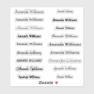 Etiquetas de nombre de corte de personalizado