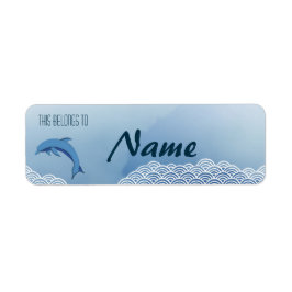 Etiquetas de nombre de delfín de corte
