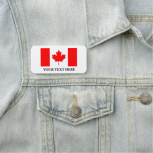 Etiquetas de nombre de la bandera canadiense