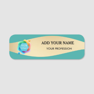 Etiquetas de nombre de logotipo de empleado Pin de