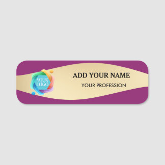 Etiquetas de nombre de logotipo de empleado Pin de