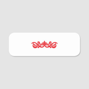 Etiquetas de nombre de logotipo de texto más perso