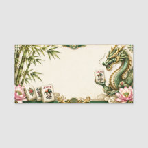 Etiquetas de nombre de Mahjong