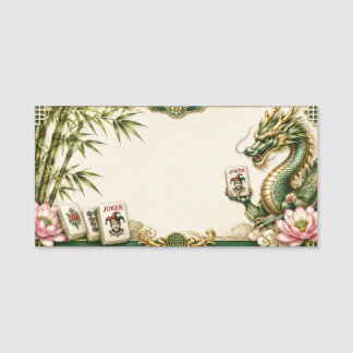 Etiquetas de nombre de Mahjong