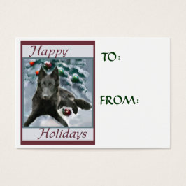 Etiquetas de nombre de regalo de Navidades de Shee