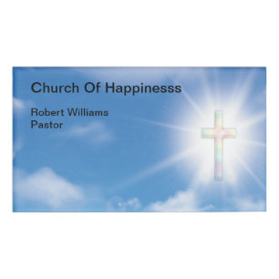 Etiquetas de nombre del tema del pastor del clero