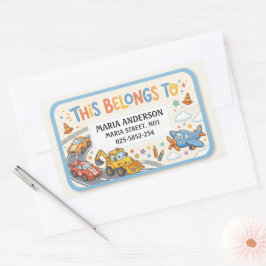 Etiquetas de nombre para niños lindos : Esto perte