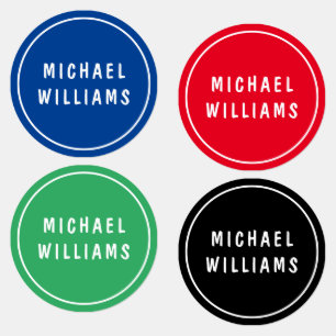 Etiquetas de nombre personalizadas de Personalizad