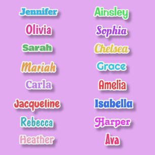 Etiquetas de nombre personalizadas impermeables 
