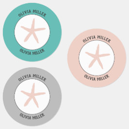 Etiquetas de nombres de estrellas impermeables par