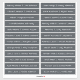 Etiquetas de nombres de invitados manuscritos OffB