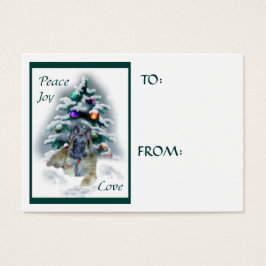 Etiquetas de nombres de los Navidades Tervuren de 