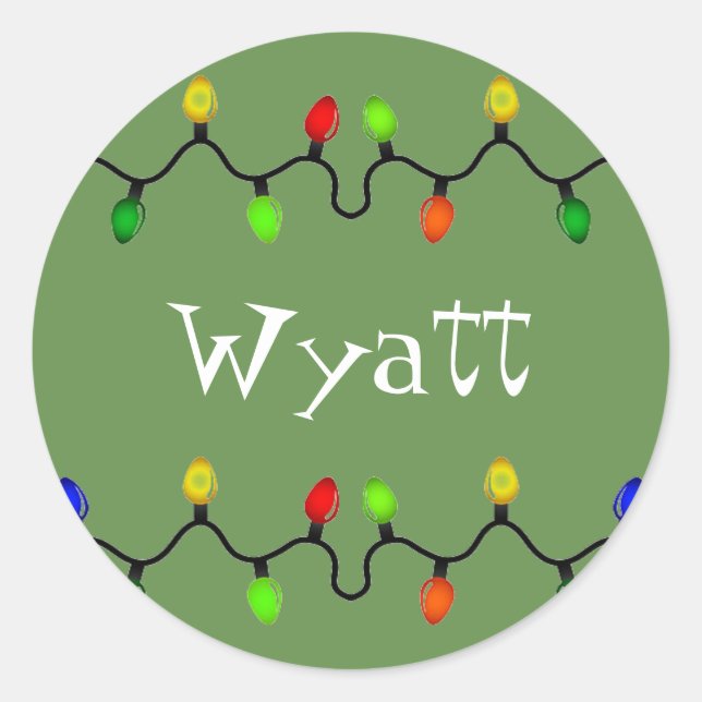 Etiquetas de nombres de Navidades personalizadas (Anverso)