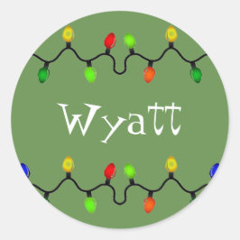 Etiquetas de nombres de Navidades personalizadas