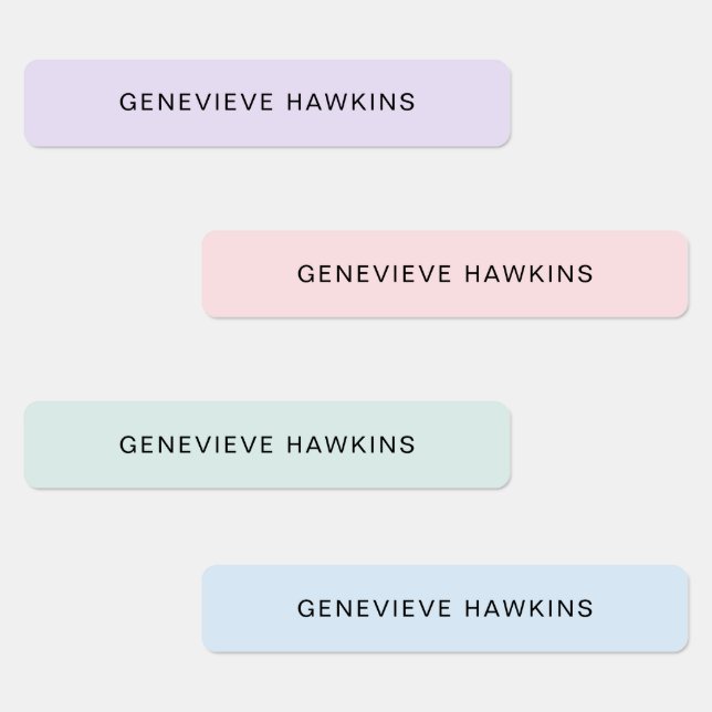 Etiquetas de nombres de Pastel para niños (Grupo)
