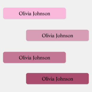 Etiquetas de nombres impermeables para niños de co