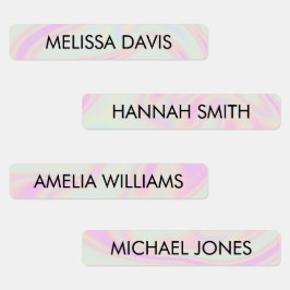 Etiquetas de nombres impermeables para niños degra