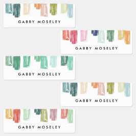 Etiquetas de nombres personalizadas de joyas pinta