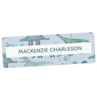 Etiquetas de nombres personalizados de color azul 