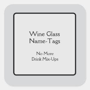 Etiquetas de nombres WineGlass