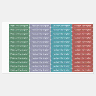 Etiquetas de nombres y colores personalizadas