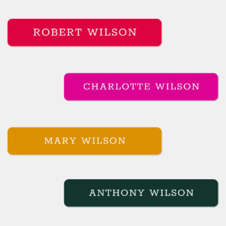 Etiquetas de nomenclatura de personalizado