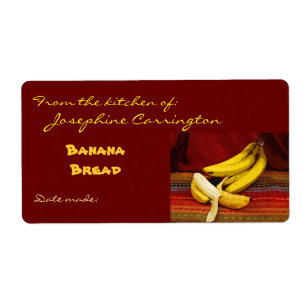 Etiquetas de pan bananero