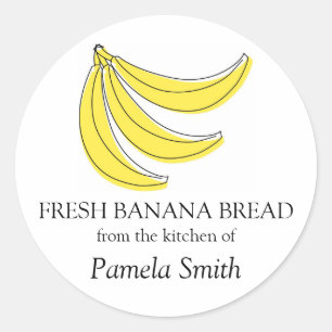 Etiquetas de pan bananero, desde la cocina de...